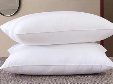 Cuscino per hotel bianco per dormire con cuscino imbottito in fibra di poliestere