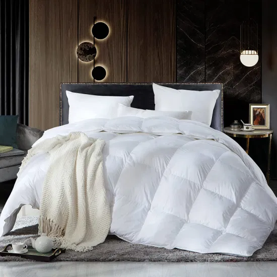 Trapunta in piumino bianco trapuntato in cotone morbido e traspirante, accogliente letto per la casa